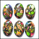 3pcs 30x40mm Oval Natural Stone Cabochons for Pendants Making DIY Accessories