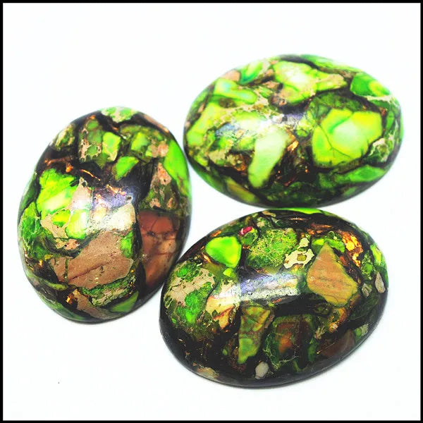 3pcs 30x40mm Oval Natural Stone Cabochons for Pendants Making DIY Accessories