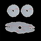 3pcs Silicone Coaster Tray Wine Tray Mold Epoxy Resin Irregular Cup Holder Mould