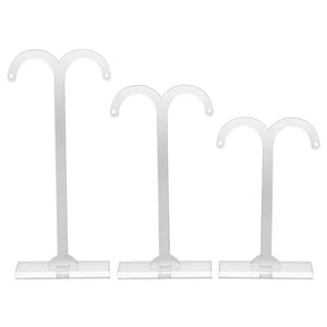 3pcs Jewelry Display Rack Earring Holder Transparent Jewelry Organizer