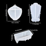 3pcs Resin Mold Jewelry Display Stand Bust Necklace Rack Silicone Molds Epoxy DI