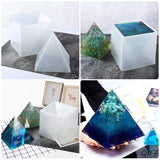 3pcs Resin Molds for DIY Jewelry Making Resin Orgone Pyramid
