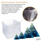 3pcs Resin Molds for DIY Jewelry Making Resin Orgone Pyramid