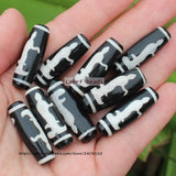 Tibet Dzi Agates Oval Beads 27-30mm, 2-15 & 21 Eyes, Jewelry Making Beads
