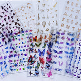 3pcs Letters Instrument Cat Film DIY Craft Nail Holographic Foil Resin Jewelry