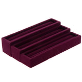 3pcs Long Jewelry Display Box Tray Ring Holder Stand Storage Box 20 x