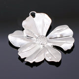 3pcs 3D Floral Dangle Charms Necklace Pendant