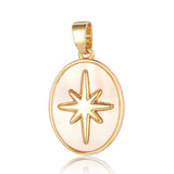 3pcs Brass Zircon Rose Goddess Pendant Women Charm DIY Necklace Making