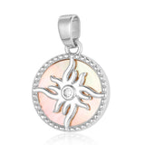 3pcs Brass Zircon Rose Goddess Pendant Women Charm DIY Necklace Making