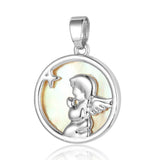 3pcs Brass Zircon Rose Goddess Pendant Women Charm DIY Necklace Making