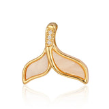 3pcs Conch Deer Head Mermaid Tail Zircon DIY Jewelry Pendant