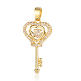 3pcs/Lot Copper Zircon Starry Sky Perfume Pendant DIY Necklace Pendants