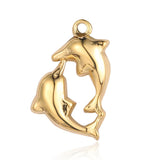 3pcs/Lot Butterfly Mirror Polished Stainless Steel Charm Necklace Pendant
