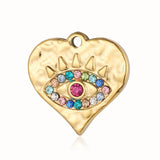 3pcs Heart Shell Mirror Polished 316 Stainless Steel DIY Charm Pendant