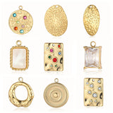 3pcs/Lot Geometric Rainbow Stone Pendant