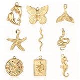 3pcs/Lot Mirror Polished Stainless Steel Diy Charm Women Jewelry Pendant