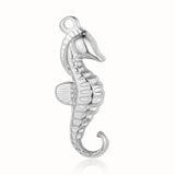 3pcs/Lot Mirror Polished Stainless Steel DIY Sea Horse Necklace Pendant