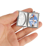 3pcs/Lot Heart Photo Locket Frame Pendant Charms for Jewelry Making