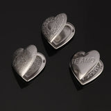 3pcs/Lot Heart Photo Locket Frame Pendant Charms for Jewelry Making