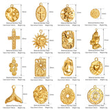 3pcs Stainless Steel Charms for DIY Jewelry Making