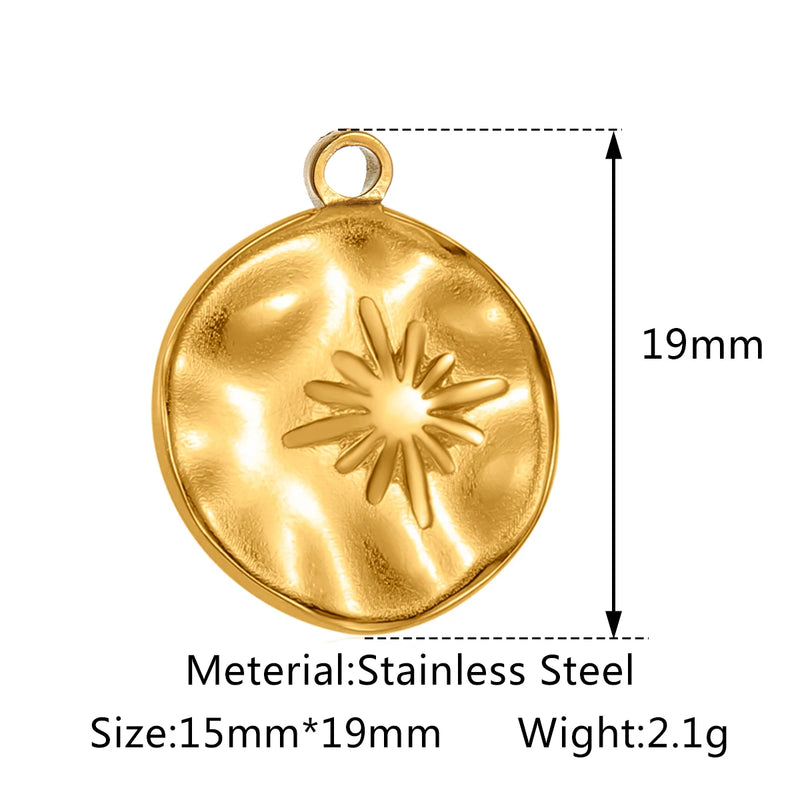 3pcs Stainless Steel Charms for DIY Jewelry Making