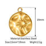 3pcs Stainless Steel Charms for DIY Jewelry Making