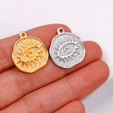 3pcs Stainless Steel Silver Cross Charms Pendant DIY Jewelry Making
