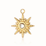 3pcs/Lot Evil Eye Sun Moon Hamsa Hand Zircon Necklace Pendant