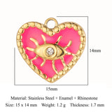 3pcs/Lot Evil Eye Sun Moon Hamsa Hand Zircon Necklace Pendant