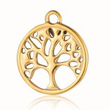 3pcs Stainless Steel Tree Of Life Necklace