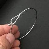 3pcs Stainless Steel Wire Chain Cuff Bangle for DIY Jewelry
