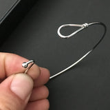 3pcs Stainless Steel Wire Chain Cuff Bangle for DIY Jewelry