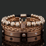 Roman Lion Head Charm Bracelet Stainless Steel Pulseiras Men