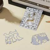 3pcs Dog Bone Dog Paw Metal Frame Cutting Dies Embossing Stencil DIY