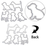 3pcs Dog Bone Dog Paw Metal Frame Cutting Dies Embossing Stencil DIY