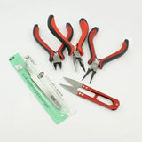 3pc Mixed Style Pliers Scissores Tweezers Set for DIY Crafts Repair Equipment