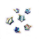 3pcs Abalone Shell Pendant Star DIY Jewelry Making Earring Charms