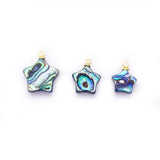 3pcs Abalone Shell Pendant Star DIY Jewelry Making Earring Charms