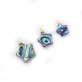 3pcs Abalone Shell Pendant Star DIY Jewelry Making Earring Charms