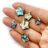 3pcs Abalone Shell Pendant Star DIY Jewelry Making Earring Charms