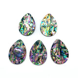 3pcs Natural Abalone Shell Pendant Multi-Shaped Rainbow Abalone Shell Bead