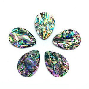 3pcs Natural Abalone Shell Pendant Multi-Shaped Rainbow Abalone Shell Bead