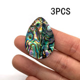 3pcs Natural Abalone Shell Pendant Multi-Shaped Rainbow Abalone Shell Bead