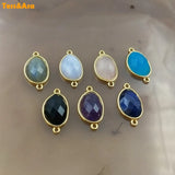 Natural Amethyst & Labradorite Pendant Jewelry