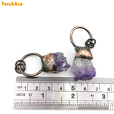 Natural Amethyst Pendant Raw Gemstone Healing Necklace