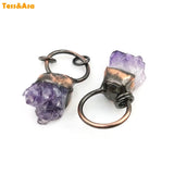 Natural Amethyst Pendant Raw Gemstone Healing Necklace
