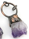 Natural Amethyst Pendant Raw Gemstone Healing Necklace