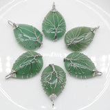 Green Aventurine Turquoise Pendant Life Tree Wrap Jewelry
