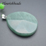 3pcs Green Aventurine Crystal Quartz Pendant for DIY Jewelry Necklace