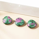 3pcs Heart Shaped Stone Necklace for DIY Jewelry Making